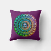 おもしろいレインボーとハートマンダラオンナス クッション (裏面)