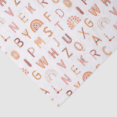 おもしろいレインボーアルファベットパターン 薄葉紙 (詳細)