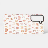 おもしろいレインボーアルファベットパターン SAMSUNG GALAXYケース (裏面横)