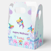 おもしろいレインボーシャーク誕生日バルーンパーティーファミリー フェイバーボックス (オープン)