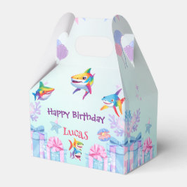 おもしろいレインボーシャーク誕生日バルーンパーティーファミリー フェイバーボックス