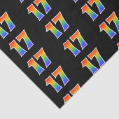 おもしろいレインボースペクトラムパターン"17"イベント番号 薄葉紙 (詳細)