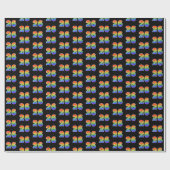 おもしろいレインボースペクトラムパターン"26"イベント番号 ラッピングペーパー (フラット)