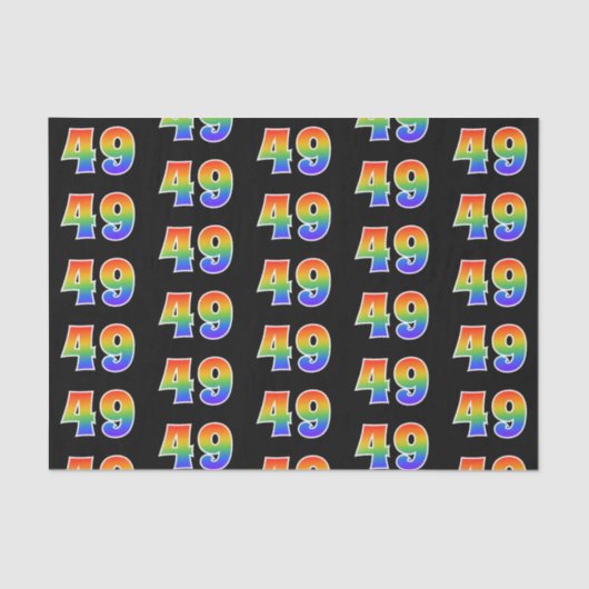 おもしろいレインボースペクトラムパターン「49」イベント番号 薄葉紙 (正面)