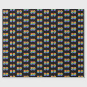 おもしろいレインボースペクトラムパターン"59"イベント番号 ラッピングペーパー (フラット)