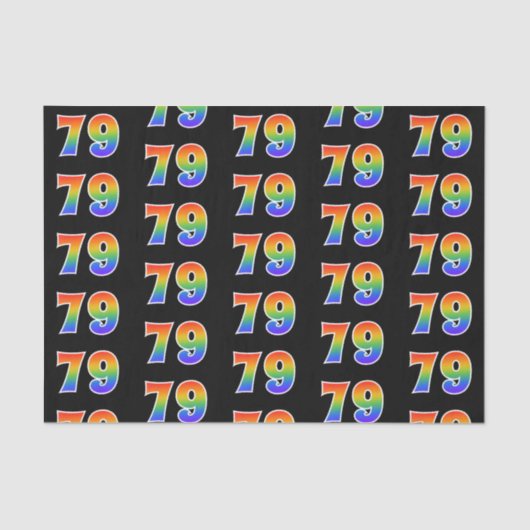 おもしろいレインボースペクトラムパターン「79」イベント番号 薄葉紙 (正面)