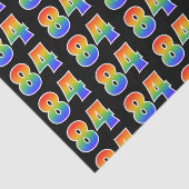 おもしろいレインボースペクトラムパターン"84"イベント番号 薄葉紙 (詳細)