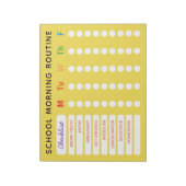 おもしろいレインボーデイリールーチンチェックリストカスタムの家事 ノートパッド (回転)