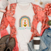 おもしろいレインボーハート楽しむトゥデイ吸気性 Tシャツ