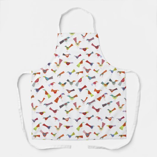 おもしろいレインボーバード エプロン (正面)