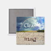 おもしろいレインボー及び砂食洗機磁石 マグネット (正面/裏面)