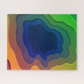おもしろいレインボー抽象芸術アートjigsawパズル、難しい ジグソーパズル (横)