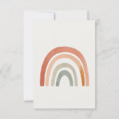 おもしろいレインボー素朴RSVP結婚の応答カード 出欠カード (裏面)