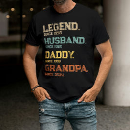 おもしろいレジェンドの夫・パパ・おじいちゃんのカスタムギフト Tシャツ
