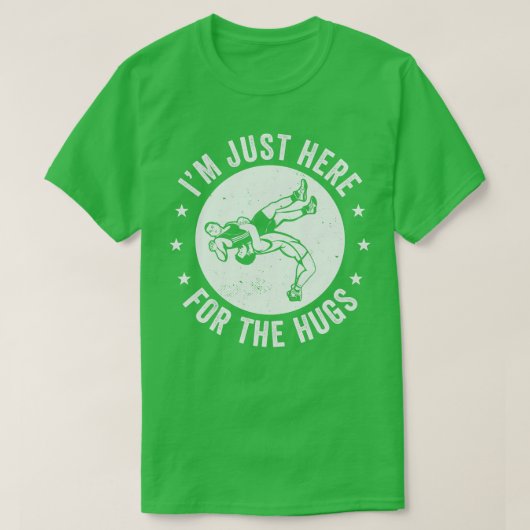 おもしろいレスリングレスラーデザイン男性へ Tシャツ (デザイン正面)