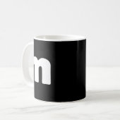 おもしろいレターMグループハロウィンチームグループコスチューム コーヒーマグカップ (正面左)