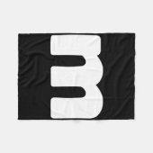 おもしろいレターMグループハロウィンチームグループコスチューム フリースブランケット (正面(横))