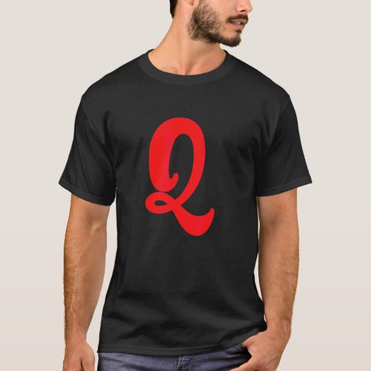 おもしろいレターQアルファベット先生幼稚園1 Tシャツ (正面)