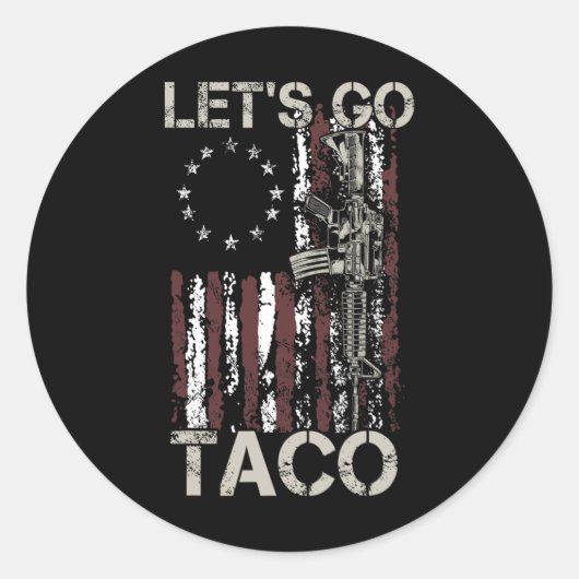 おもしろいレッツゴーTaco 21 ラウンドシール (正面)