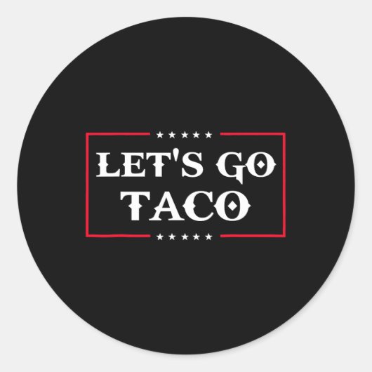 おもしろいレッツゴーTaco 43 ラウンドシール (正面)