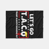 おもしろいレッツゴーTaco 49 フリースブランケット (正面(横))
