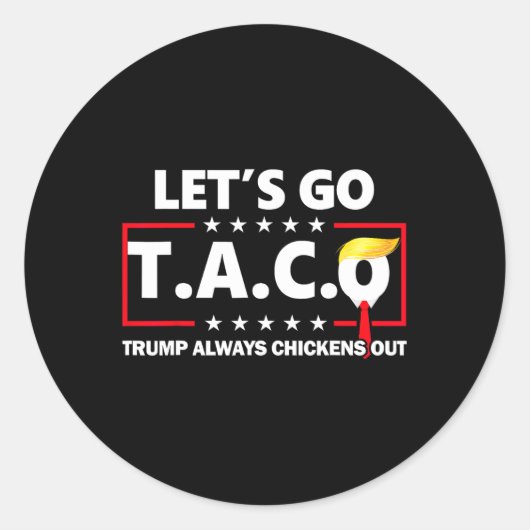 おもしろいレッツゴーTaco 49 ラウンドシール (正面)