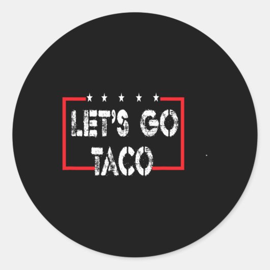 おもしろいレッツゴーTaco 53 ラウンドシール (正面)