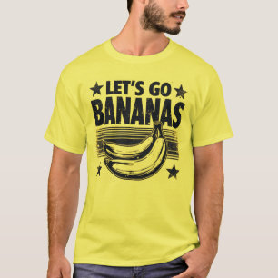 おもしろいレッツバナナズ動揺してミーム Tシャツ