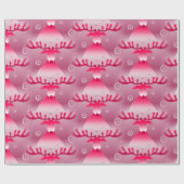 おもしろいレッドトナカイ ラッピングペーパー (フラット)