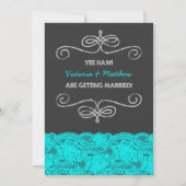 おもしろいレッドネックヴィンテージ結婚シャルボード 招待状 (正面)