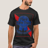 おもしろいレッドネック、純白ごみ Tシャツ (正面)