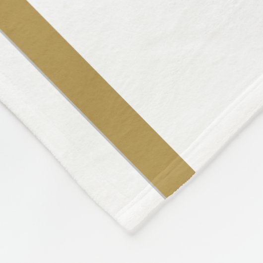 おもしろいレッドブルーボトムエッジレーシングストライプズオンホワイト フリースブランケット (角)