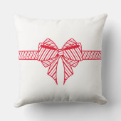 おもしろいレッドボウデザイン クッション (裏面)