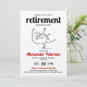 おもしろいレッド白黒漫画キャットダンス引退 招待状 (スタンド正面)