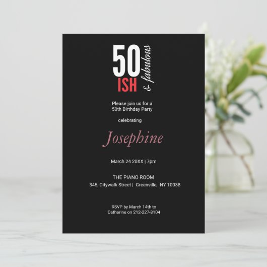 おもしろいレッド&ブラック50何と素晴らしい 招待状 (スタンド正面)