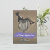 おもしろいレディイングラスガールズナイトアウト招待状 招待状 (スタンド正面)