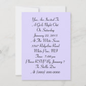 おもしろいレディイングラスガールズナイトアウト招待状 招待状 (裏面)