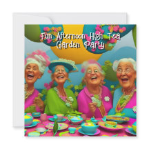 おもしろいレディースアフタヌーンハイティーガーデンパーティー6