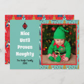 おもしろいレトロいけなのクリスマス写真 シーズンカード (正面/裏面)