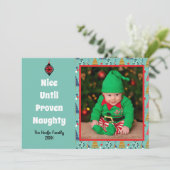 おもしろいレトロいけなのクリスマス写真 シーズンカード (スタンド正面)