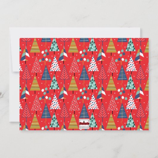 おもしろいレトロいけなのクリスマス写真 シーズンカード (裏面)