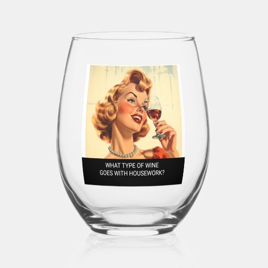 おもしろいレトロどのようなタイプのワインハウスワーク ステムなしワイングラス (正面)