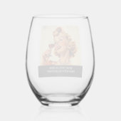 おもしろいレトロどのようなタイプのワインハウスワーク ステムなしワイングラス (裏面)