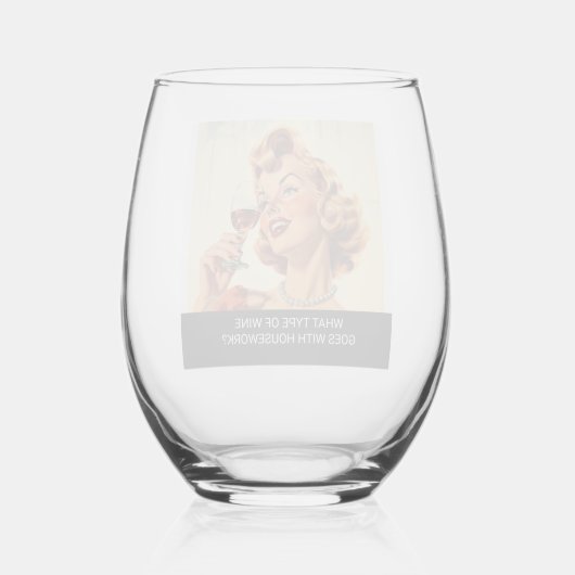 おもしろいレトロどのようなタイプのワインハウスワーク ステムなしワイングラス (裏面)