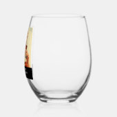 おもしろいレトロどのようなタイプのワインハウスワーク ステムなしワイングラス (左)