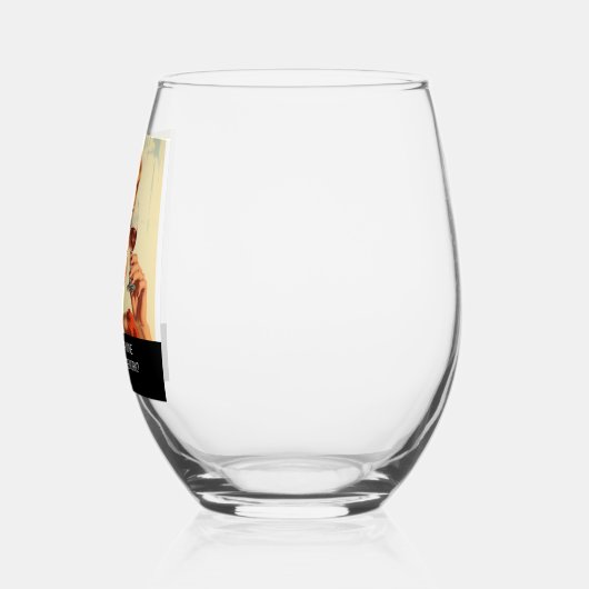 おもしろいレトロどのようなタイプのワインハウスワーク ステムなしワイングラス (左)