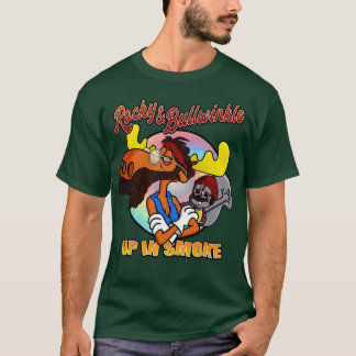 おもしろいレトロアップ煙デザイン Tシャツ