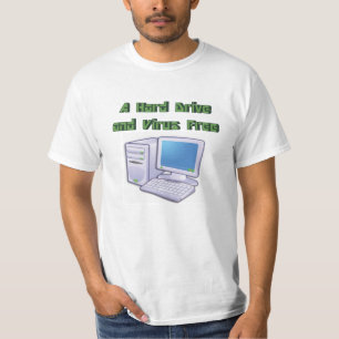 おもしろいレトロウイルスフリーのコンピュータギークおたく Tシャツ