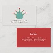 おもしろいレトロクラウンビジネスカード 名刺 (正面/裏面)