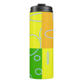 おもしろいレトロクワッドサークルループサーマルタンブラー タンブラー